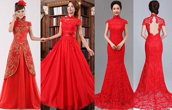 Vestido de noiva vermelho