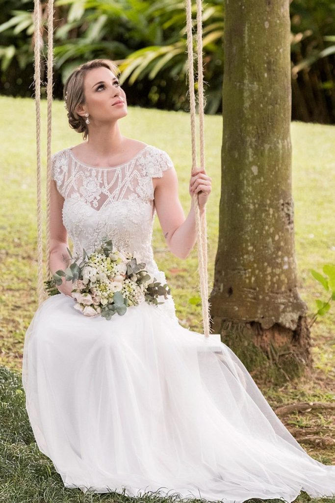 Vestido de noiva para casamento no campo - 40 fotos, dicas