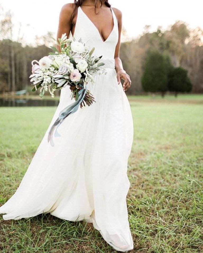 Vestido de noiva para casamento no campo - 40 fotos, dicas