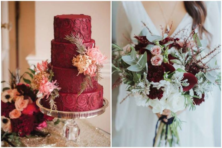 Decoração de Casamento Marsala - 30 Ideias elegantes e Dicas