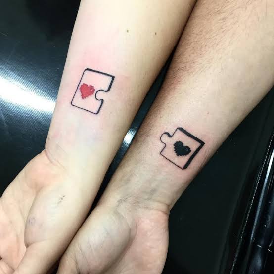 Tatuagens para casal que se completam