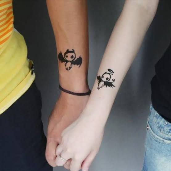 Tatuagens para casal +50 ideias, pequenas, no pulso etc..