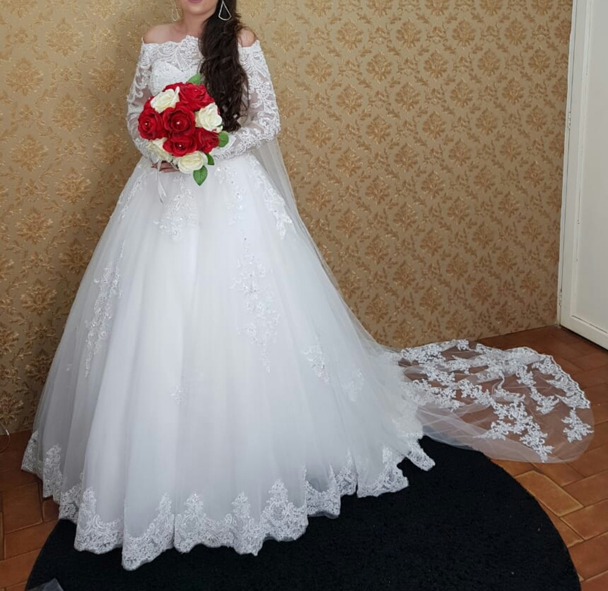 Vestido de Noiva Estilo Princesa Rodado