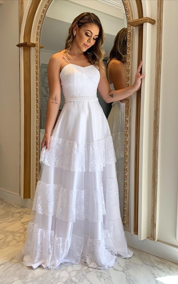 Vestido de noiva longo