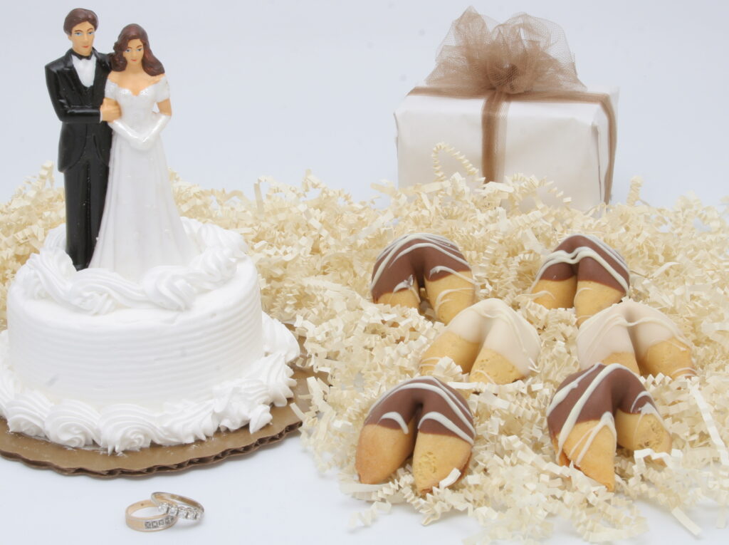 Noivinhos de topo de bolo de casamento