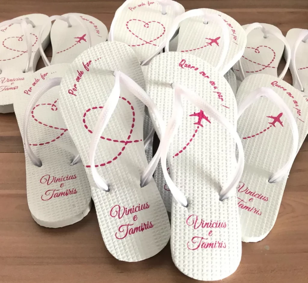 Chinelos Personalizados para Casamento