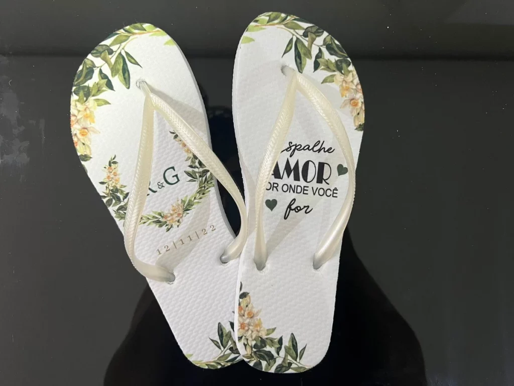 Chinelos Personalizados para Casamento
